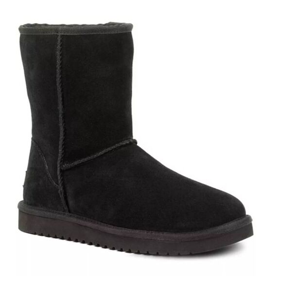 Koolaburra by UGG Black Short Boot Size 7 Suede Molded EVA Shearling NEW - Picture 1 of 7